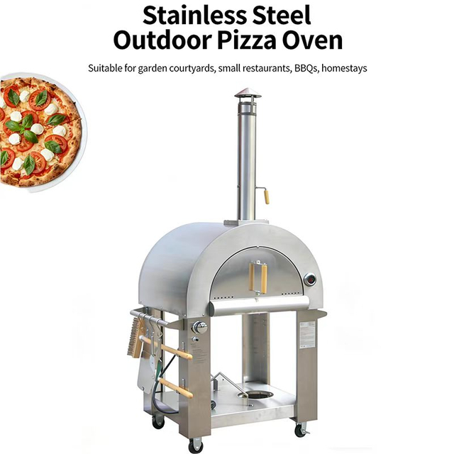 Forno de pizza port&aacute;til comercial de a&ccedil;o inoxid&aacute;vel 304