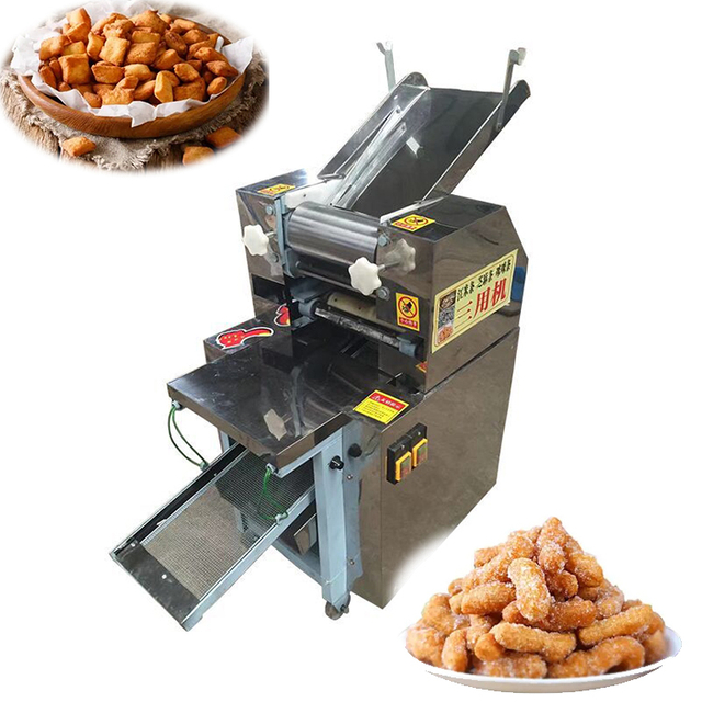 M&aacute;quina de corte multifuncional autom&aacute;tica AM QDMECH para queixo, tiras de arroz e Namak Par&aacute;