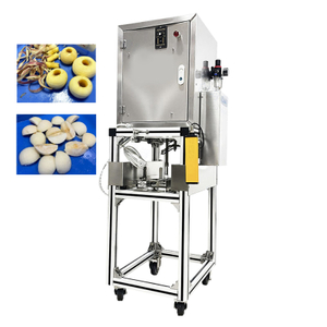 Machine commerciale de s&eacute;paration et d'&eacute;pluchage de fruits tout-en-un, &eacute;quipement de traitement de pommes et de poires en acier inoxydable