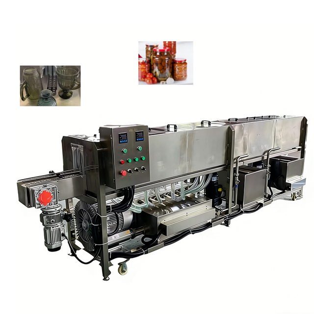 Lavadora autom&aacute;tica de botellas tipo t&uacute;nel, lavadora y secadora de botellas de vidrio