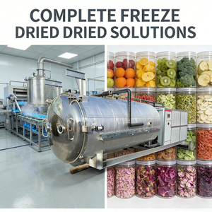 Liofilizzatore sottovuoto industriale per t&egrave; e frutta alimentare controllato da PLC 