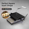 Fabricante de sushi quadrado manual de a&ccedil;o inoxid&aacute;vel 304 